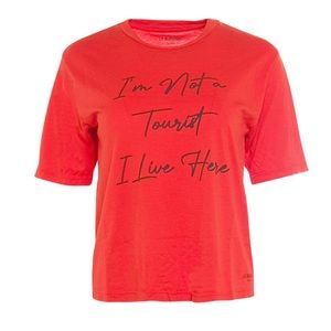 Le Superbe Persimmon Tourist Tee Short Sleeve Crew Neck